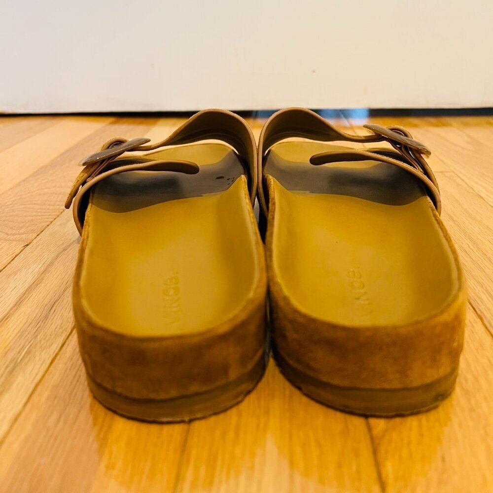 VINCE Grant Slides Womens Size 8 M Shoes Suede Espadrille Slip-On Flat Sandals - Picture 12 of 16
